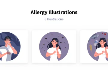 Alergia Paquete de Ilustraciones