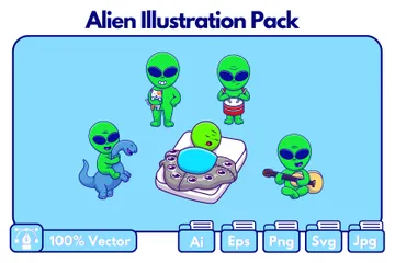 Alien Illustration Pack