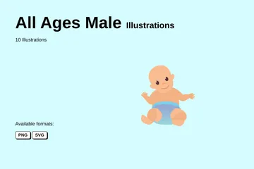 All Ages Male Illustration Pack