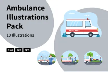 Ambulance Illustration Pack