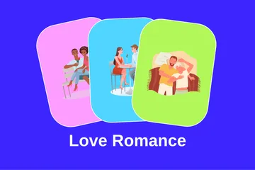 Amour Romance Pack d'Illustrations