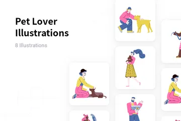 Amoureux des animaux de compagnie Pack d'Illustrations