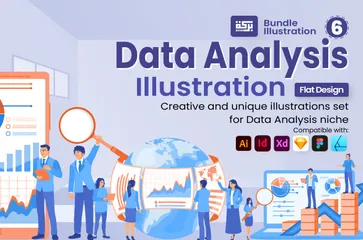 Análise de dados Pacote de Ilustrações