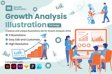 Análisis de crecimiento Paquete de Ilustraciones
