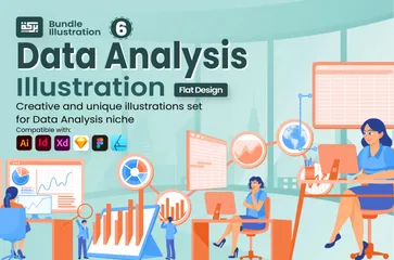 Análisis de datos 1 Paquete de Ilustraciones