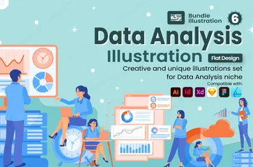 Análisis de datos 2 Paquete de Ilustraciones