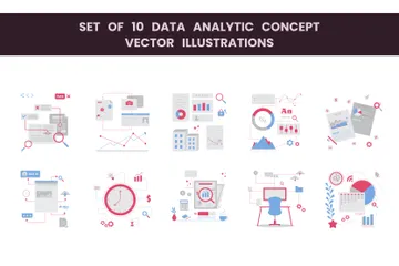 Analítica de datos Paquete de Ilustraciones