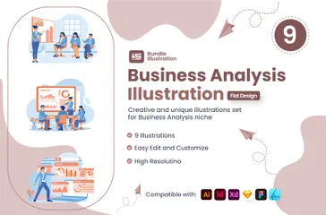 Analyse commerciale Pack d'Illustrations