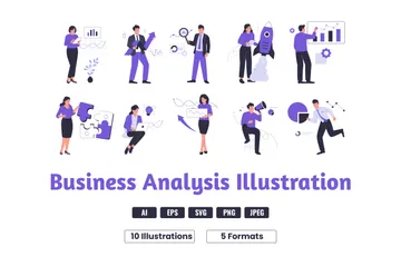 Analyse commerciale Pack d'Illustrations