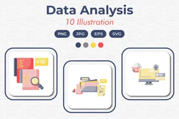 L'analyse des données Pack d'Illustrations