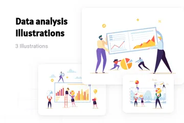 L'analyse des données Pack d'Illustrations