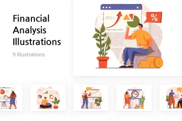 Analyse financière Pack d'Illustrations