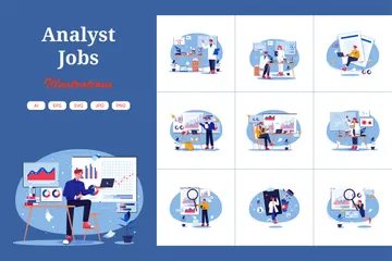 Analyst Jobs Illustration Pack