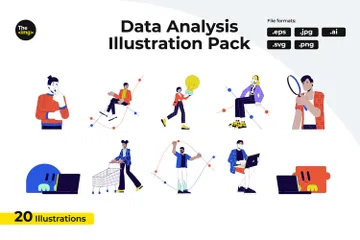 Analysten Datenwissenschaftler Illustrationspack