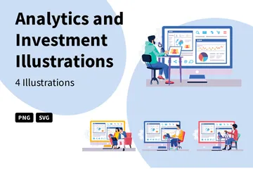 Analytics And Investment Illustration Pack