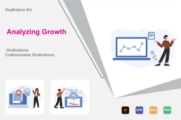 Analyzing Growth Illustration Pack