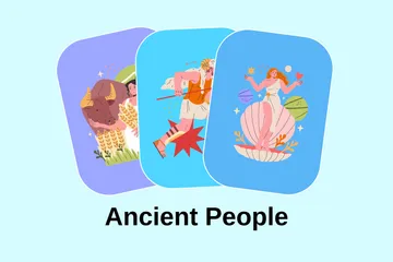 Ancient People Illustration Pack