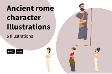 Ancient Rome Character Illustration Pack