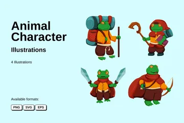 Animal Character Illustration Pack