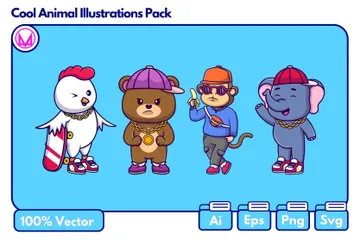 Animal sympa Pack d'Illustrations