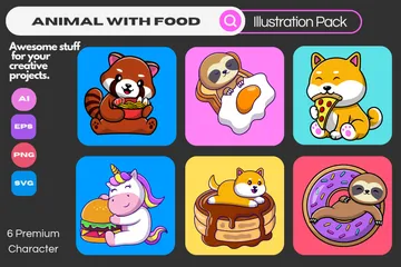 Animal Food Illustration Pack