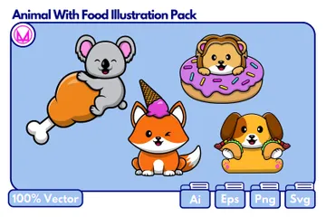 Animal Food Illustration Pack