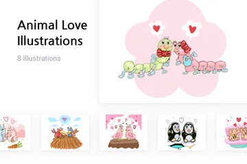 Animal Love Illustration Pack