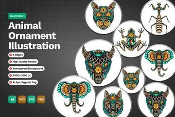 Ornement animalier Pack d'Illustrations