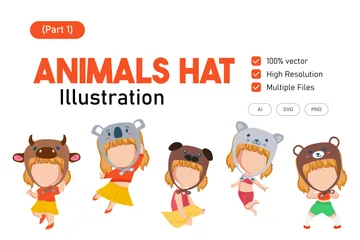 Animali antropomorfi Illustration Pack