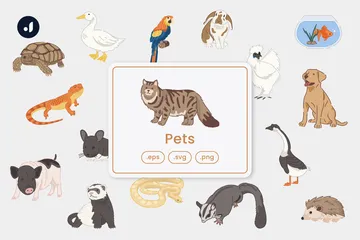 Animaux domestiques Pack d'Illustrations