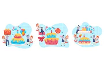 Anniversaire Pack d'Illustrations