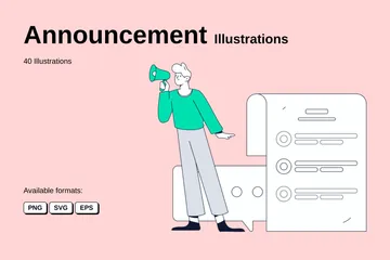 Announcement Illustration Pack