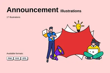 Announcement Illustration Pack