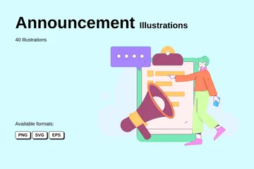 Announcement Illustration Pack