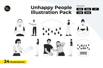 Annoyed Displeased Illustration Pack