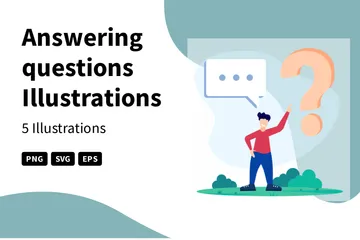 Answering Questions Illustration Pack