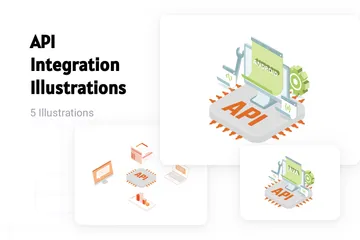 API-Integration Illustrationspack