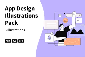 App-Design Illustrationspack