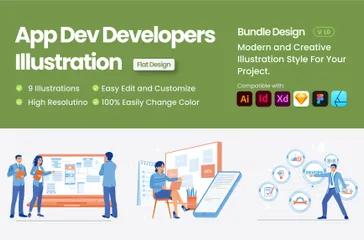 App Dev Developers Illustration Pack