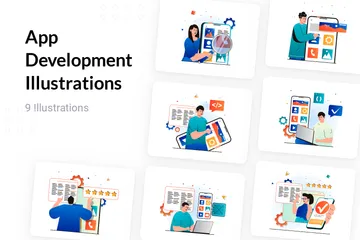 App Development Illustration Pack