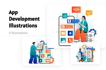 App Development Illustration Pack