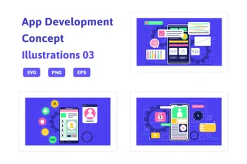 App Entwicklung Illustrationspack