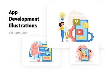 App Entwicklung Illustrationspack