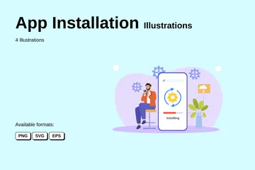 App Installation Illustration Pack