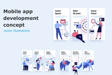 Application mobile Pack d'Illustrations