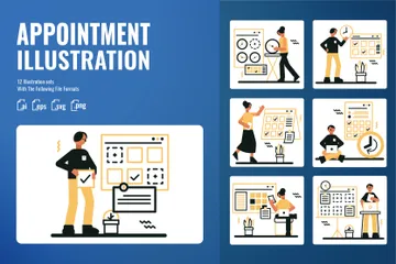 Appointment Activity Illustration Pack