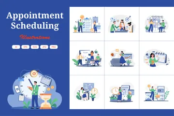 Appointment Scheduling Illustration Pack