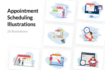 Appointment Scheduling Illustration Pack