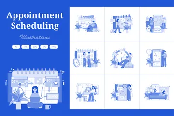 Appointment Scheduling Illustration Pack