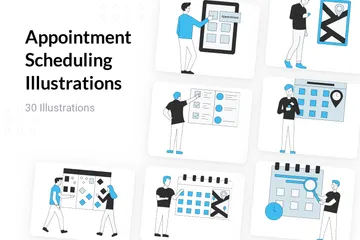 Appointment Scheduling Illustration Pack